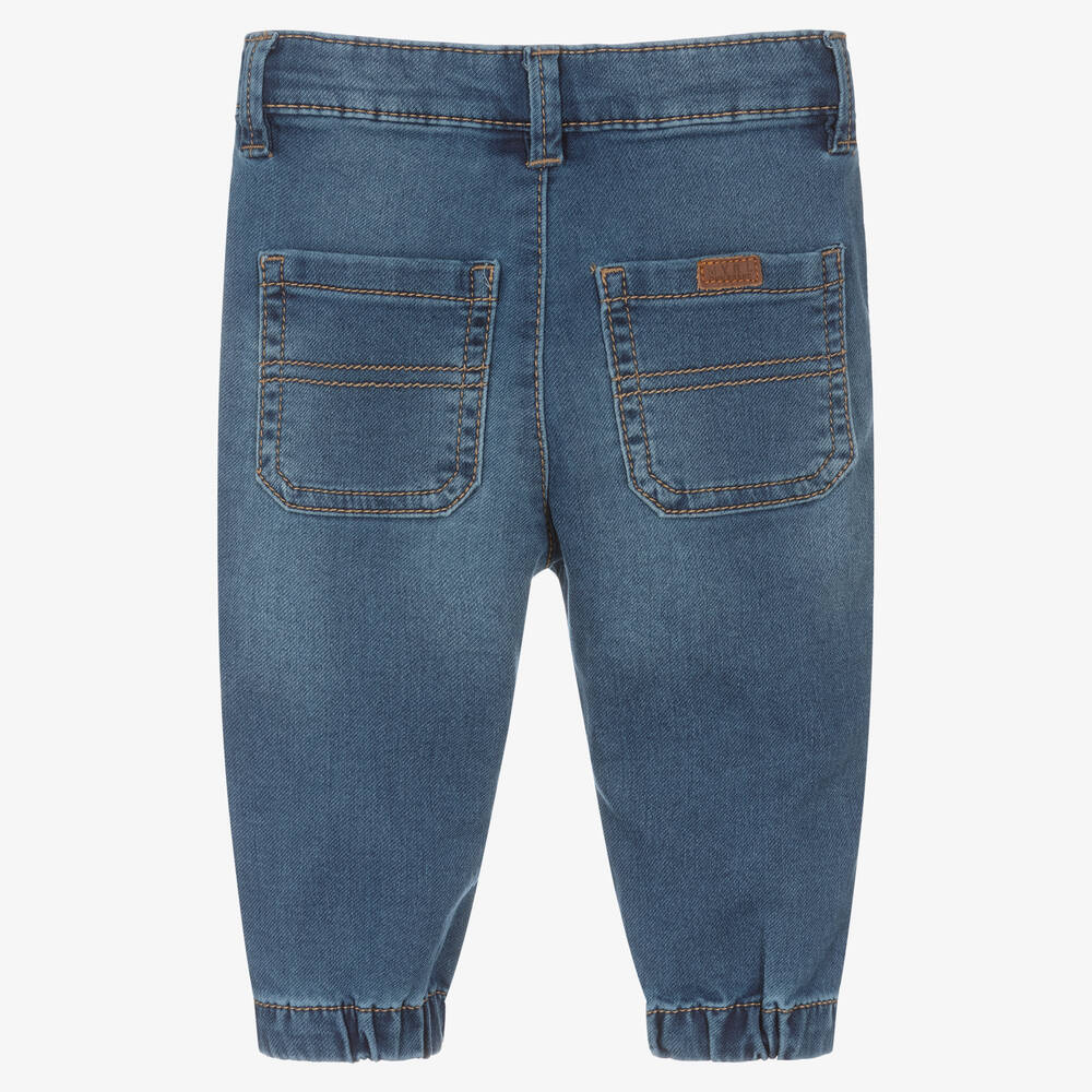 مايورال-جينز سكاتر فيت أطفال ولادي مزيج قطن مستدام لون أزرق | Childrensalon Outlet