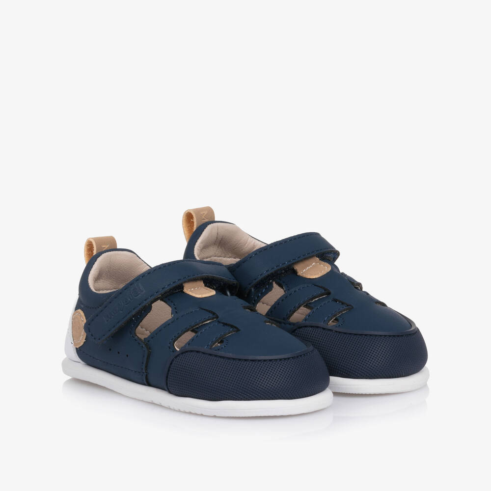 Mayoral-Boys Blue Strap-On First Steppers | Childrensalon Outlet