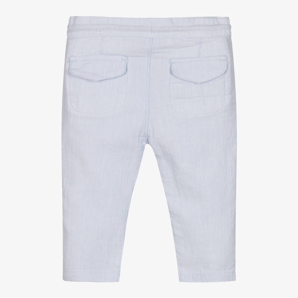 مايورال-بنطلون أطفال ولادي قطن لون أزرق | Childrensalon Outlet