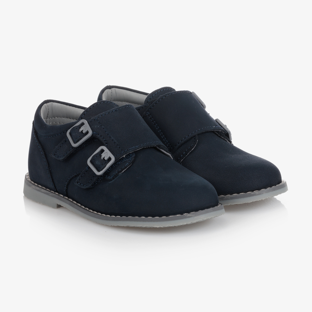Mayoral - Boys Blue Suede Leather Shoes | Childrensalon