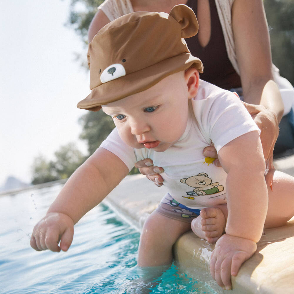 Mayoral Newborn-Boys Blue Teddy Beachwear Set | Childrensalon Outlet