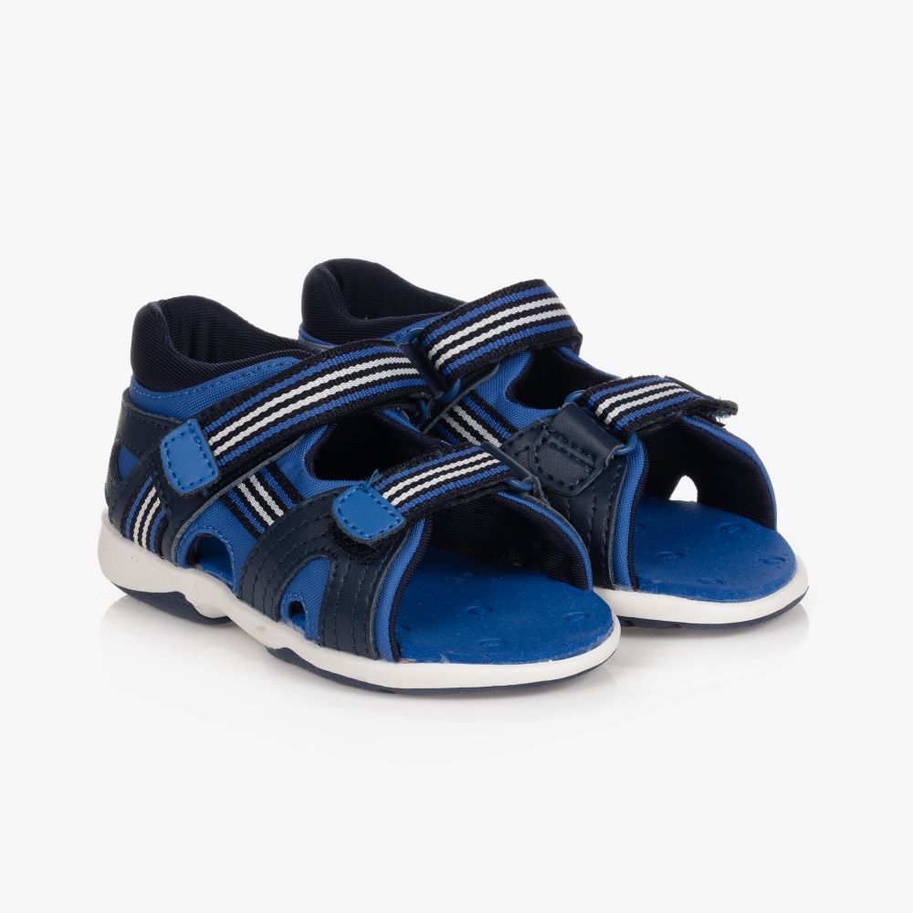 Mayoral - Boys Blue Velcro Sandals | Childrensalon