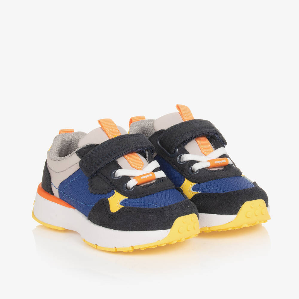 Mayoral Boys Blue Velcro Trainers Childrensalon Outlet