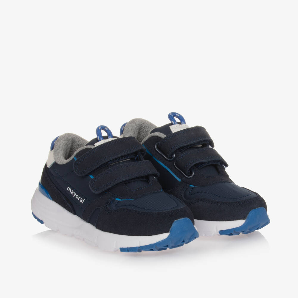 Boys Blue Velcro Trainers