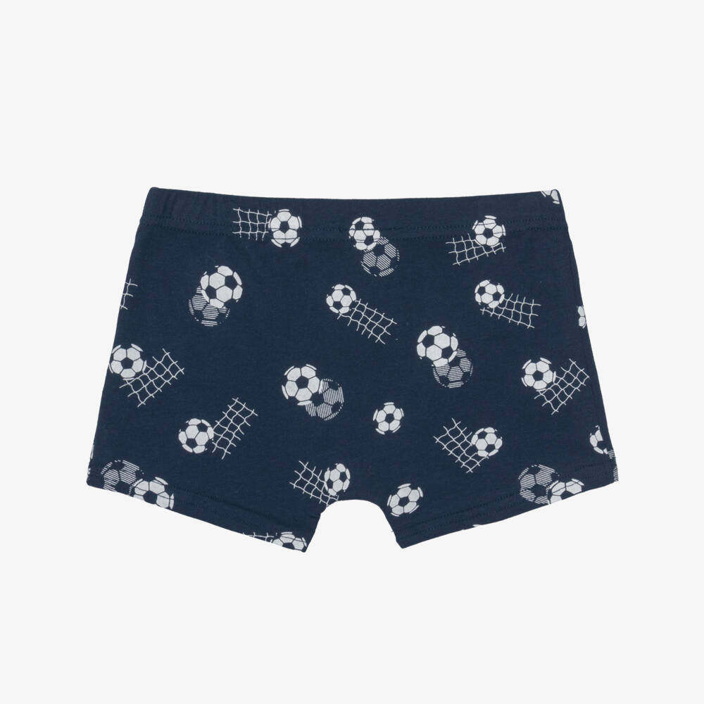 Mayoral-Boys Blue & White Football Shorts | Childrensalon Outlet