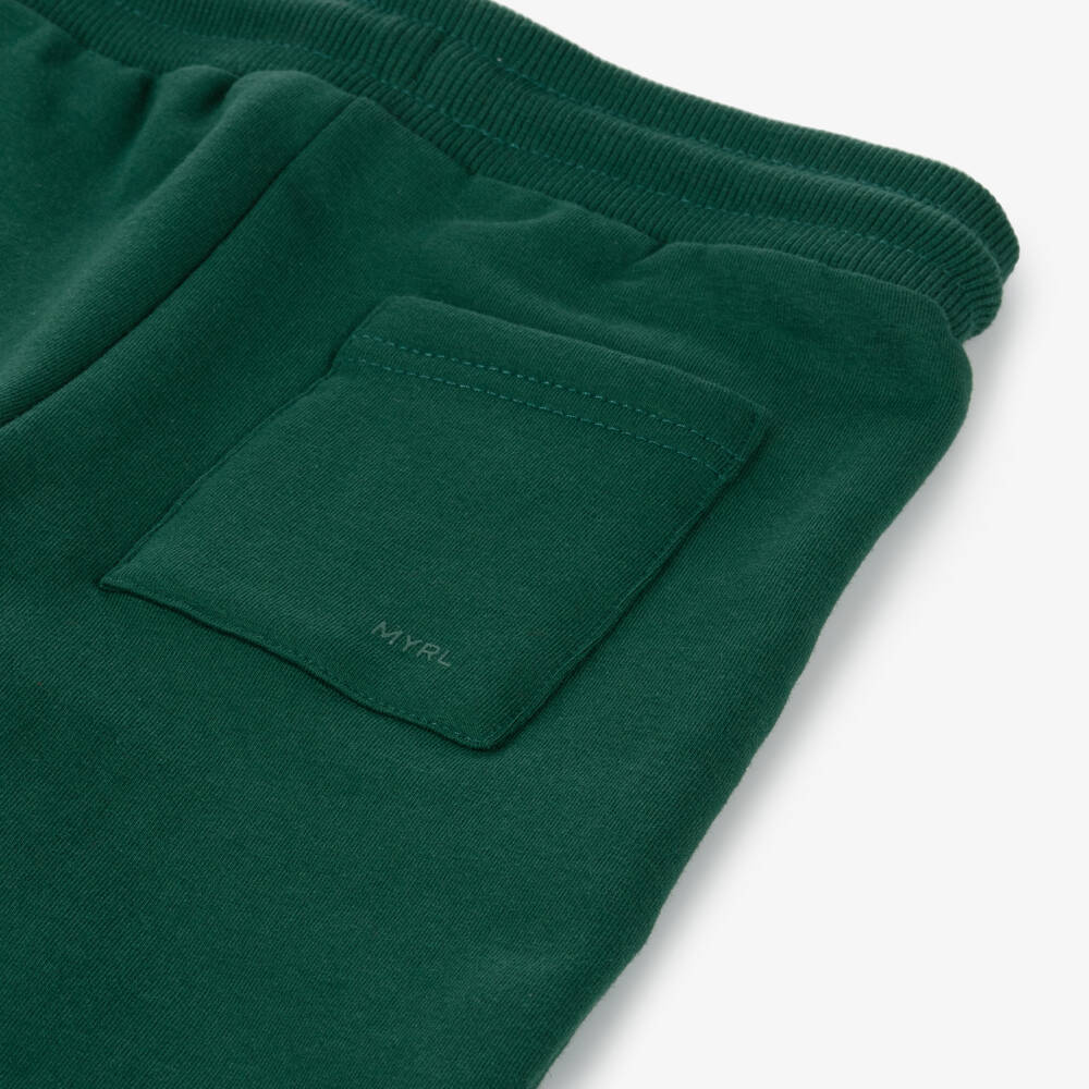 Mayoral-Boys Bottle Green Jersey Trousers | Childrensalon Outlet