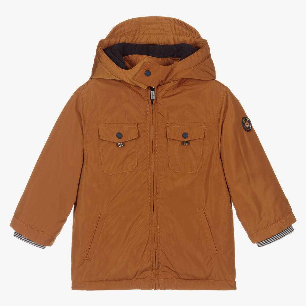 Mayoral - Boys Brown 2-in-1 Coat & Gilet | Childrensalon