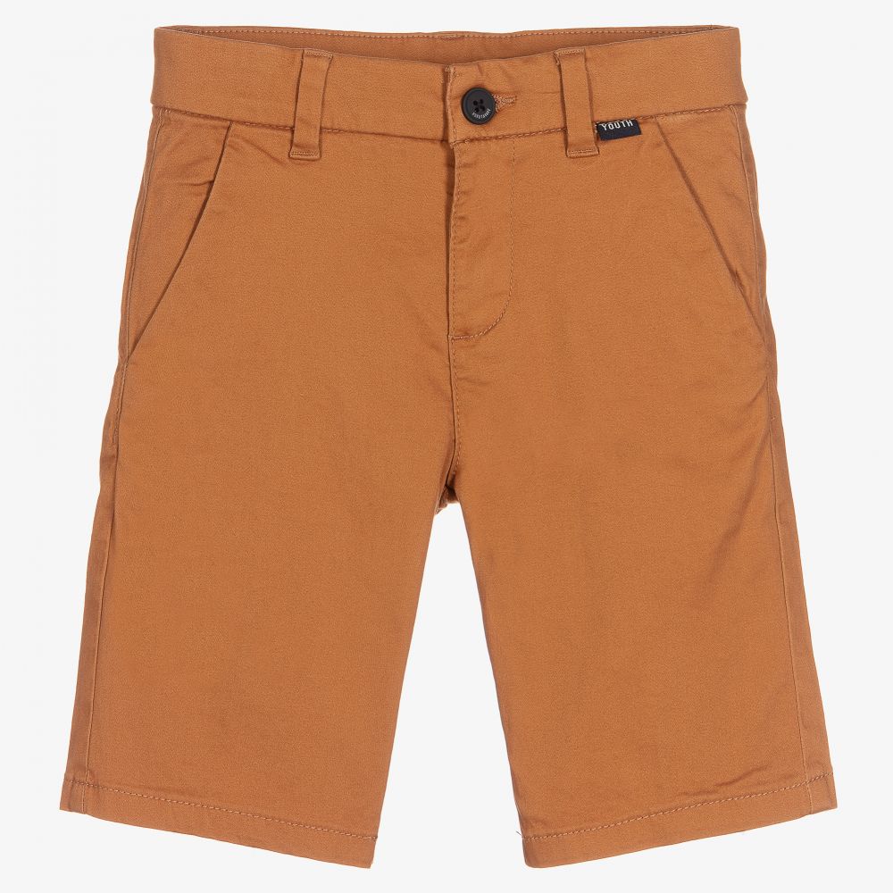 Mayoral Nukutavake-Boys Brown Bermuda Shorts | Childrensalon Outlet