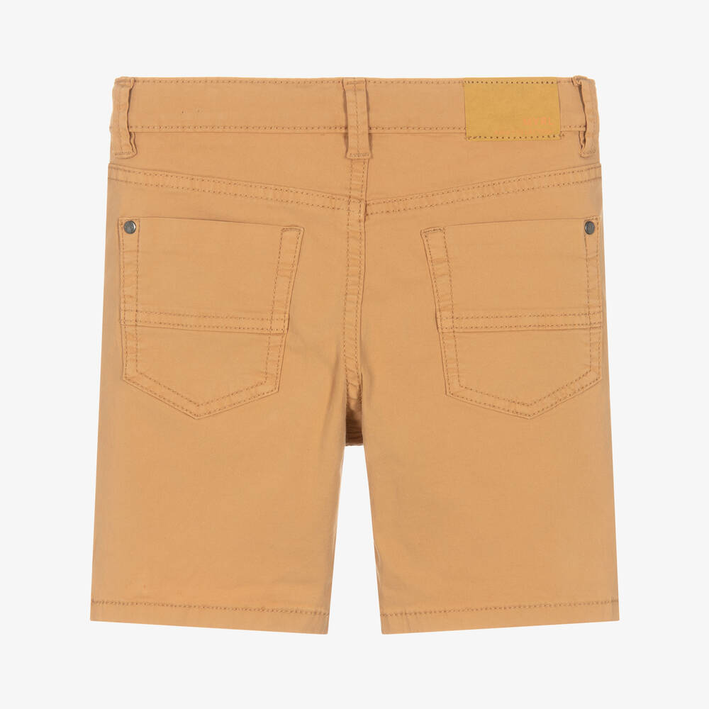 Mayoral-Boys Brown Cotton Shorts | Childrensalon Outlet