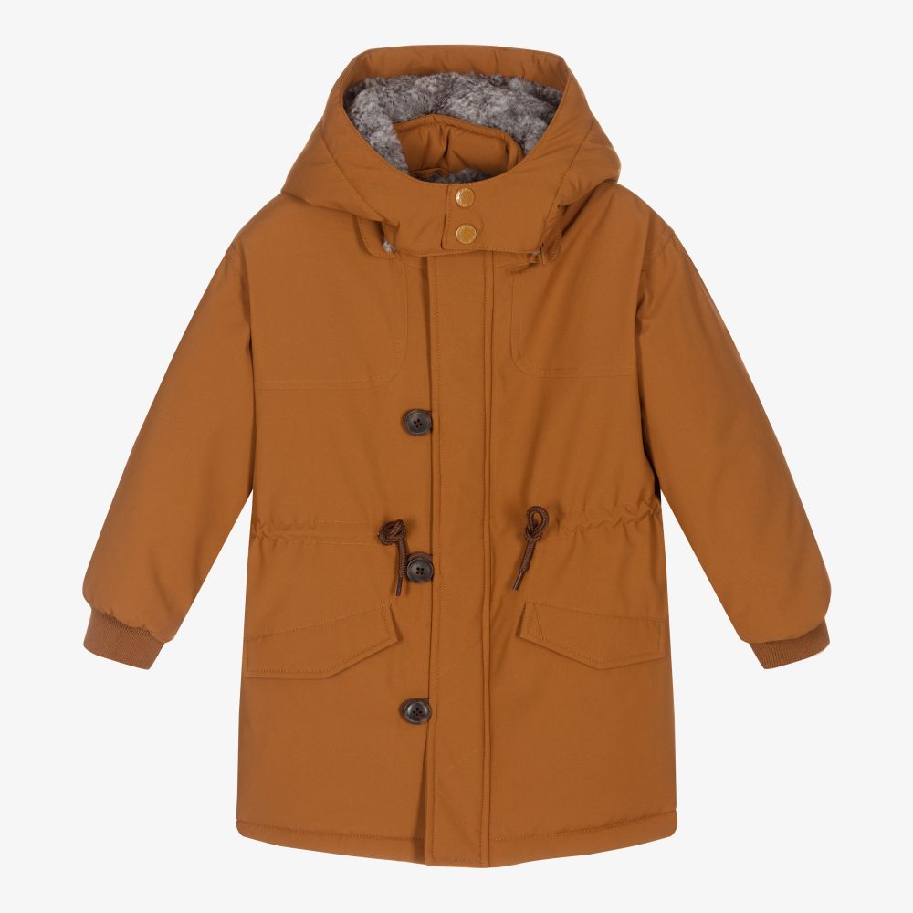 parka marron garcon