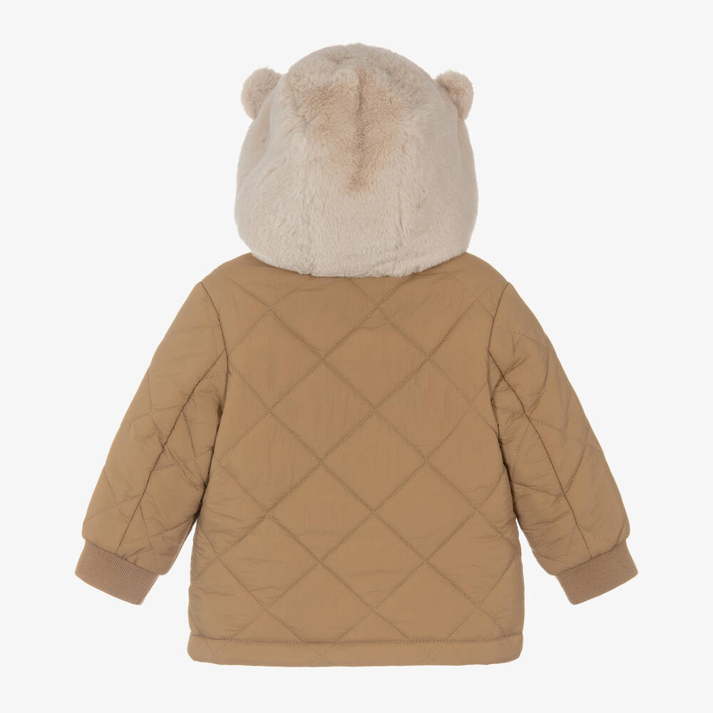 Mayoral-Boys Brown Quilted Coat | Childrensalon Outlet