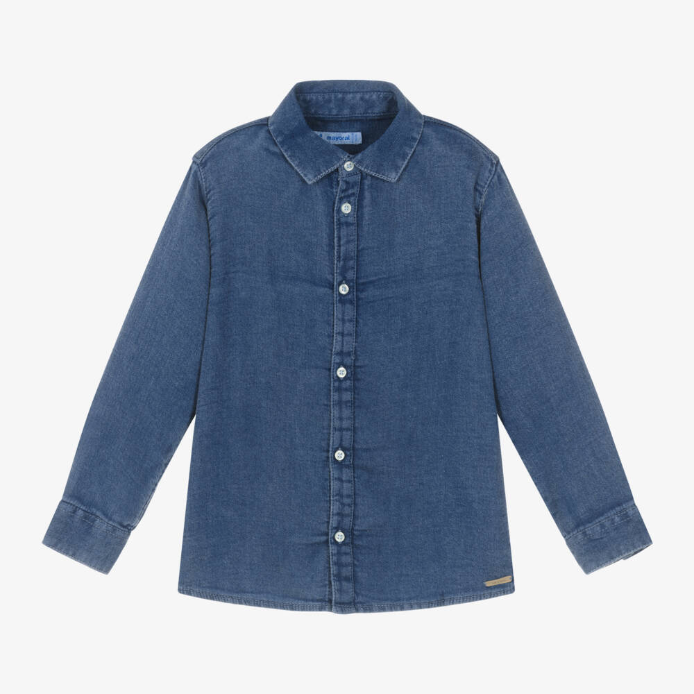 Mayoral-Boys Casual Denim Top | Childrensalon Outlet