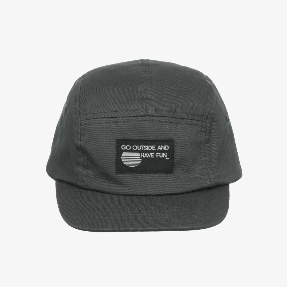 Mayoral-Шляпа из хлопкового твила угольного цвета для мальчиков | Childrensalon Outlet