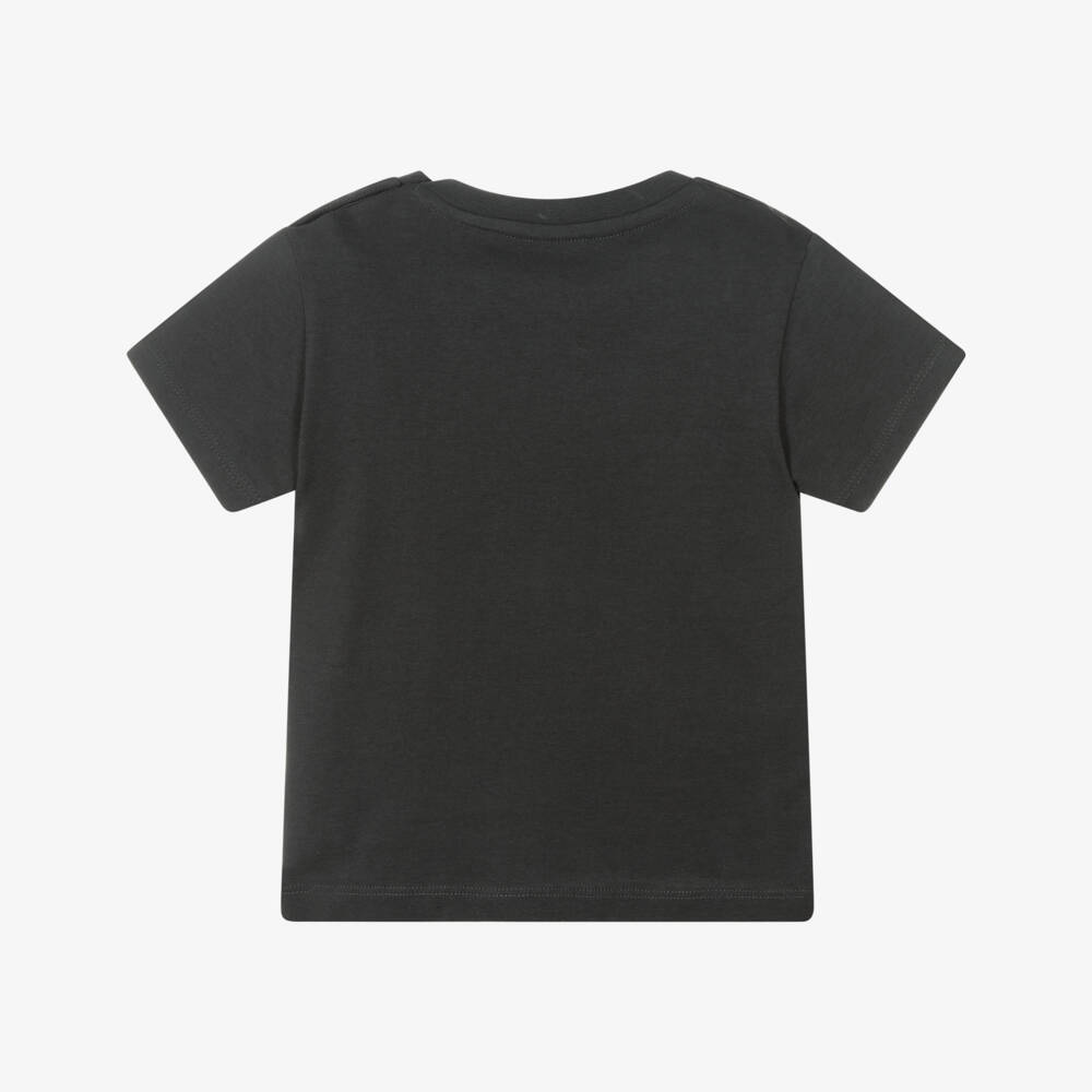 Mayoral-Boys Charcoal Dino Cotton Tee | Childrensalon Outlet