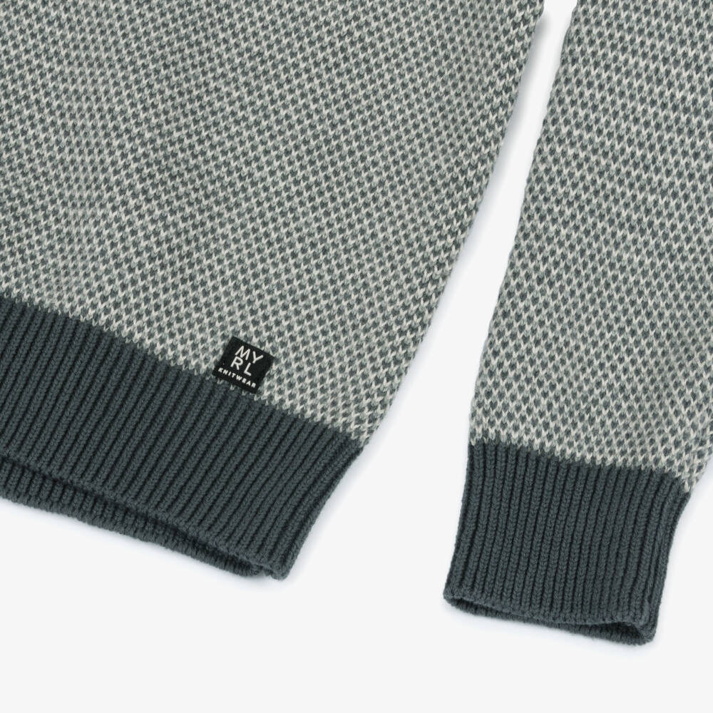 Mayoral-Boys Charcoal Grey Knitted Sweater | Childrensalon Outlet