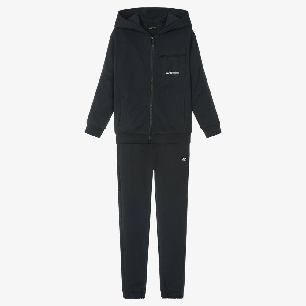 Mayoral Nukutavake-Boys Charcoal Jersey Tracksuit | Childrensalon Outlet