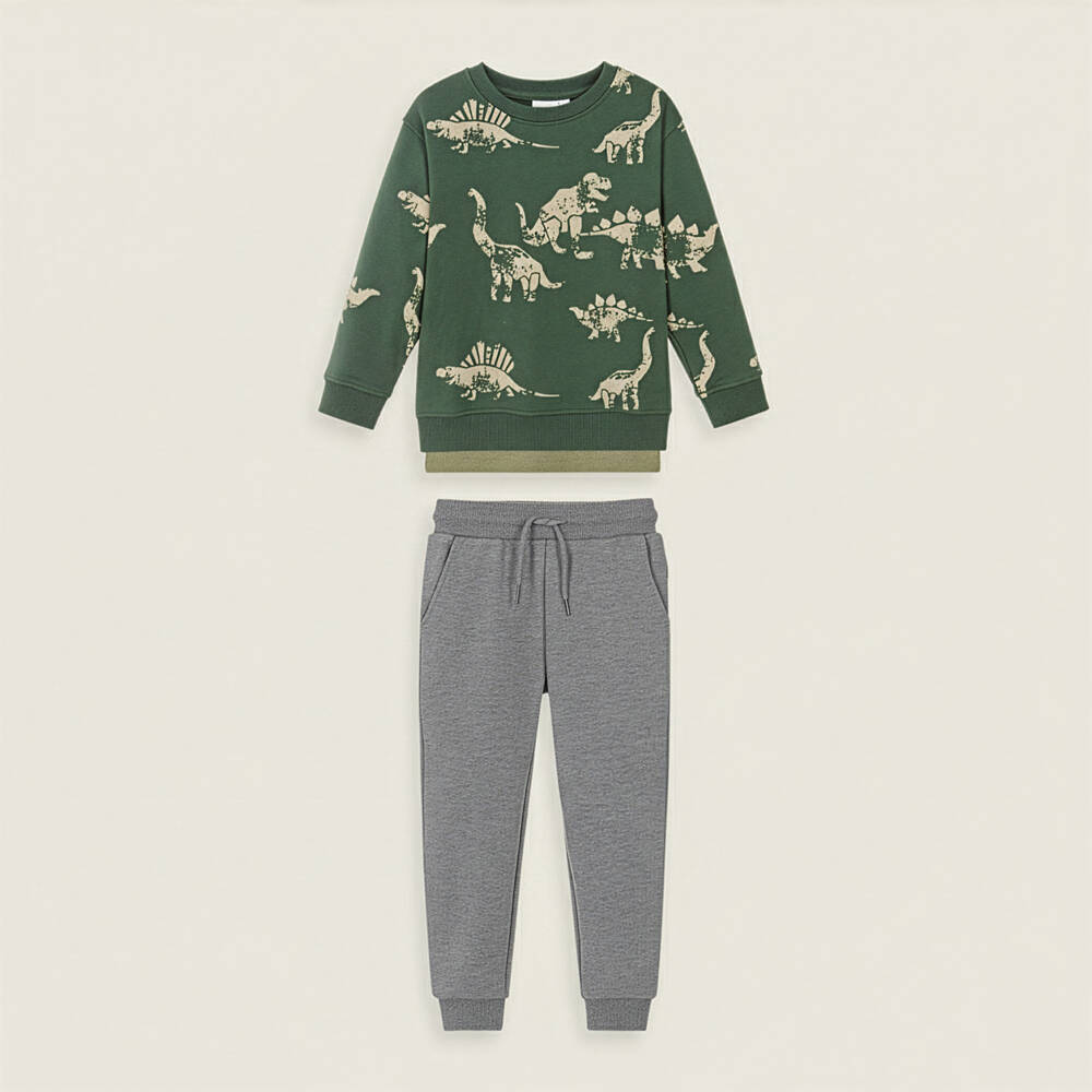 Mayoral-Boys Charcoal Jersey Trousers | Childrensalon Outlet