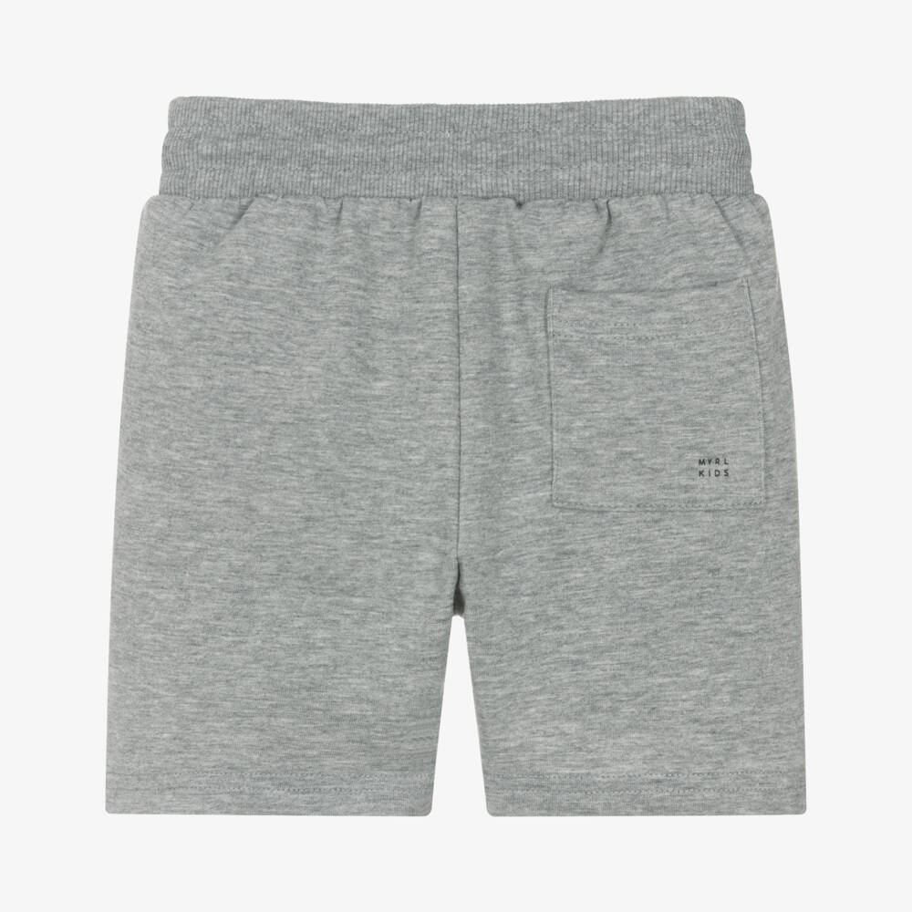 Mayoral-Boys Charcoal Knit Casual Shorts | Childrensalon Outlet