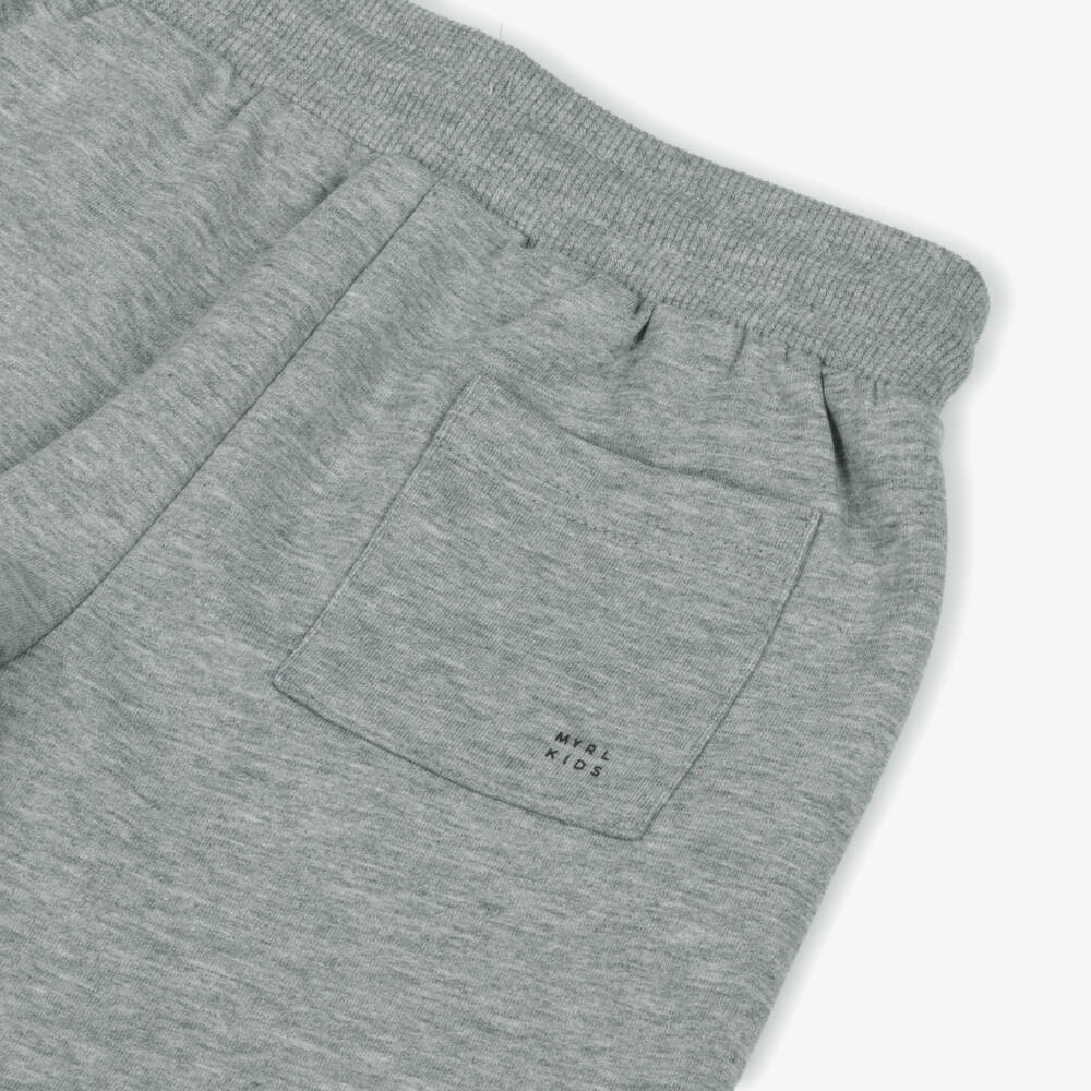 Mayoral-Boys Charcoal Knit Casual Shorts | Childrensalon Outlet