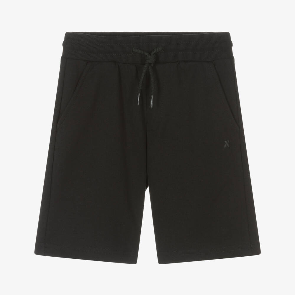 Mayoral Nukutavake-Boys Charcoal Knit Jersey Shorts | Childrensalon Outlet