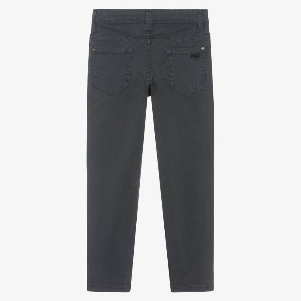 Mayoral-Boys Charcoal Slim Stretch Trousers | Childrensalon Outlet