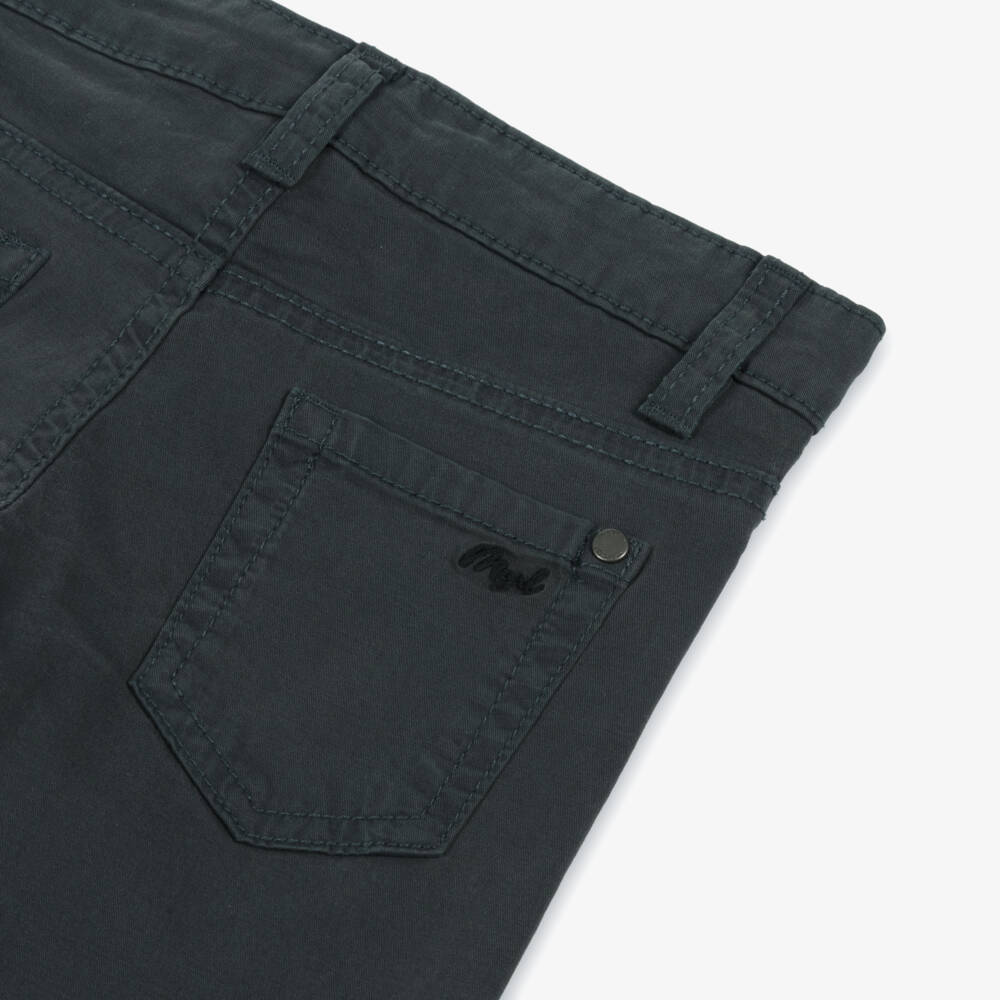 Mayoral-Boys Charcoal Slim Stretch Trousers | Childrensalon Outlet