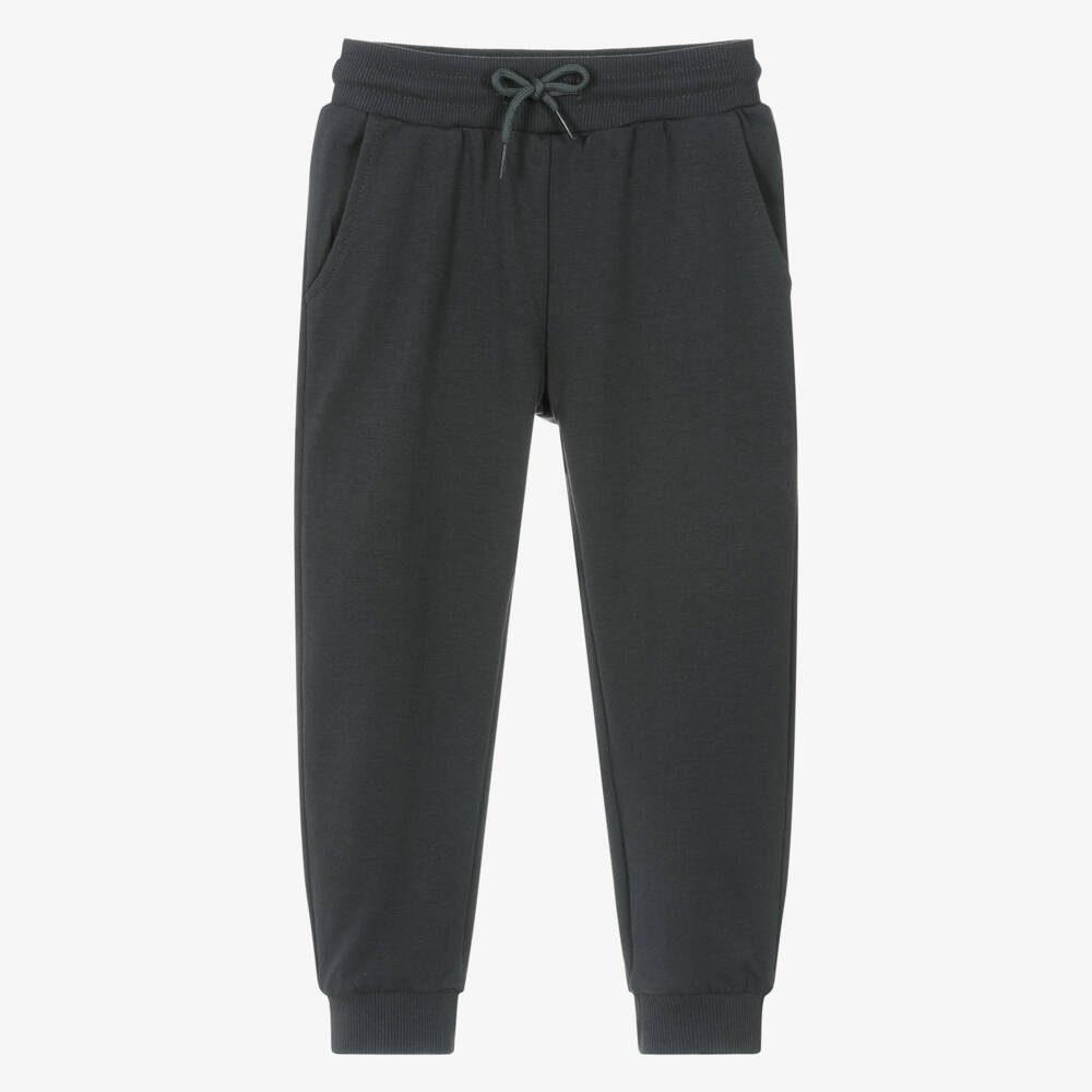 Mayoral-Boys Charcoal Soft Jersey Trousers | Childrensalon Outlet