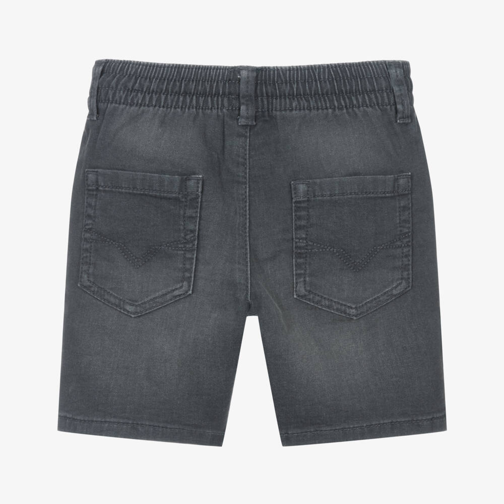 Mayoral-Boys Charcoal Stretch Denim Shorts | Childrensalon Outlet