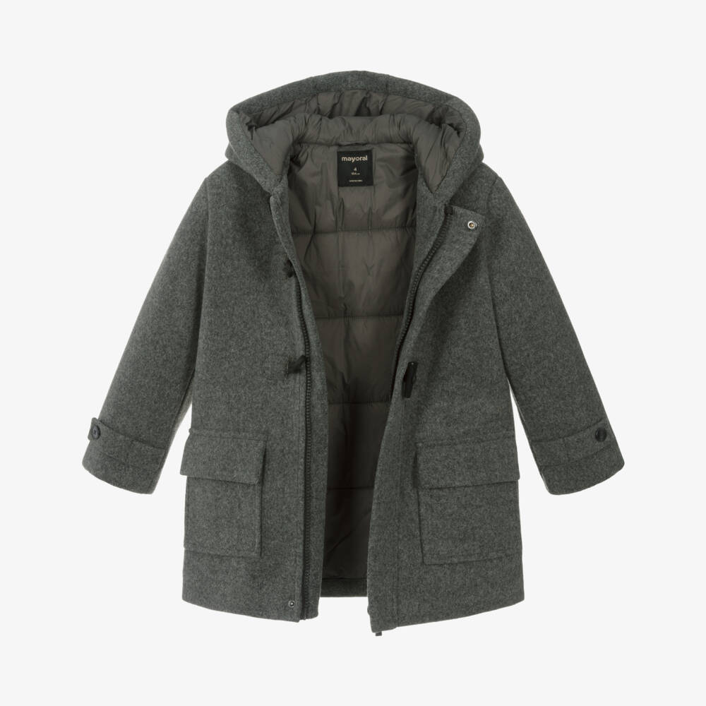 Mayoral-Boys Charcoal Toggle Coat | Childrensalon Outlet
