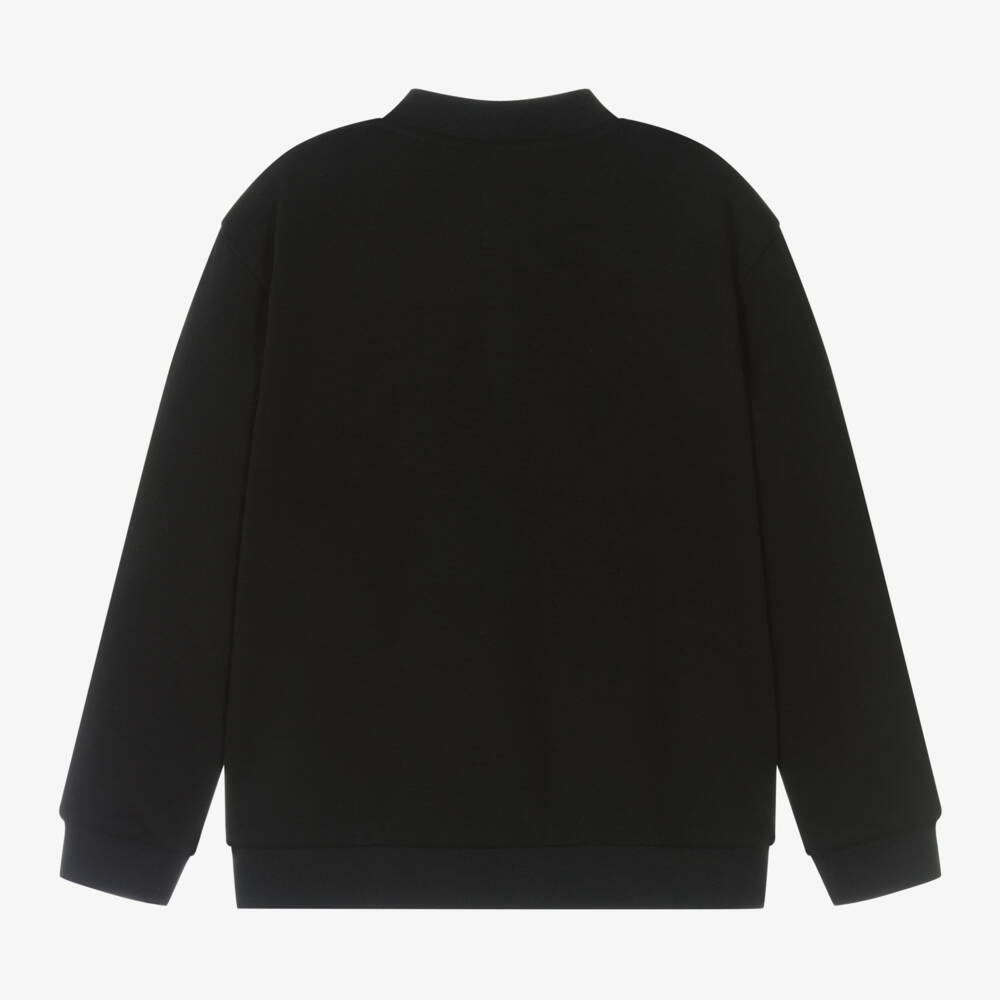 Mayoral Nukutavake-Boys Chic Black Jersey Zip Jacket | Childrensalon Outlet