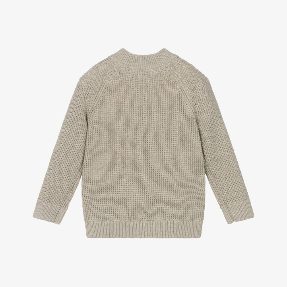 Mayoral-كارديغان بيج محبوك سميك للأولاد | Childrensalon Outlet