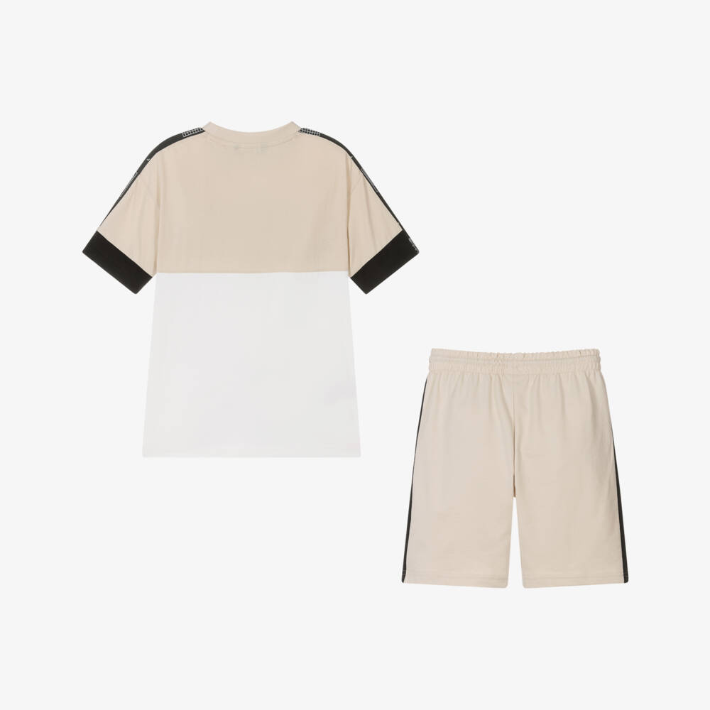 Mayoral Nukutavake-Boys Classic Beige Summer Ensemble | Childrensalon Outlet