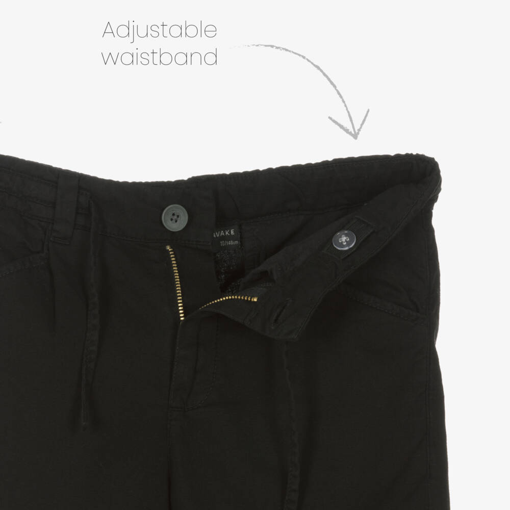 Mayoral Nukutavake-Boys Classic Black Cotton Shorts | Childrensalon Outlet