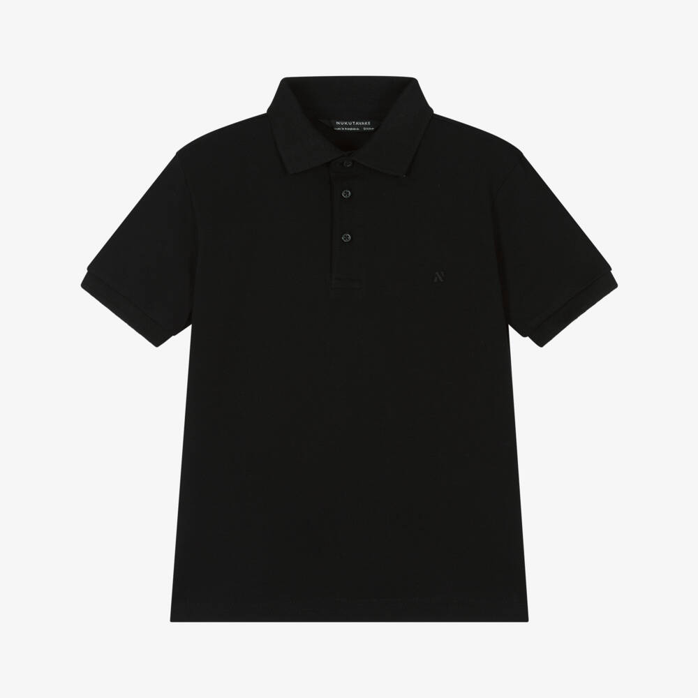 Mayoral Nukutavake-Boys Classic Black Polo Top | Childrensalon Outlet