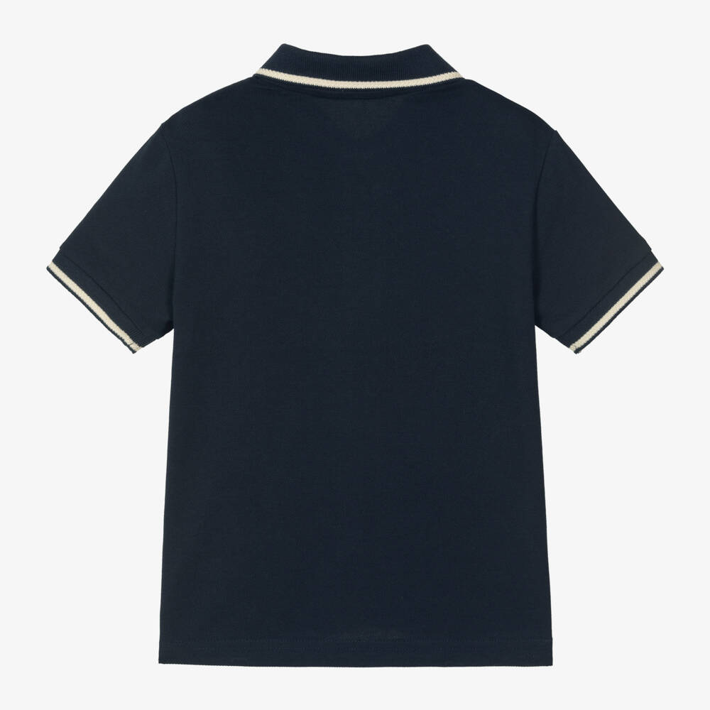 Mayoral-Boys Classic Blue Piqué Polo | Childrensalon Outlet