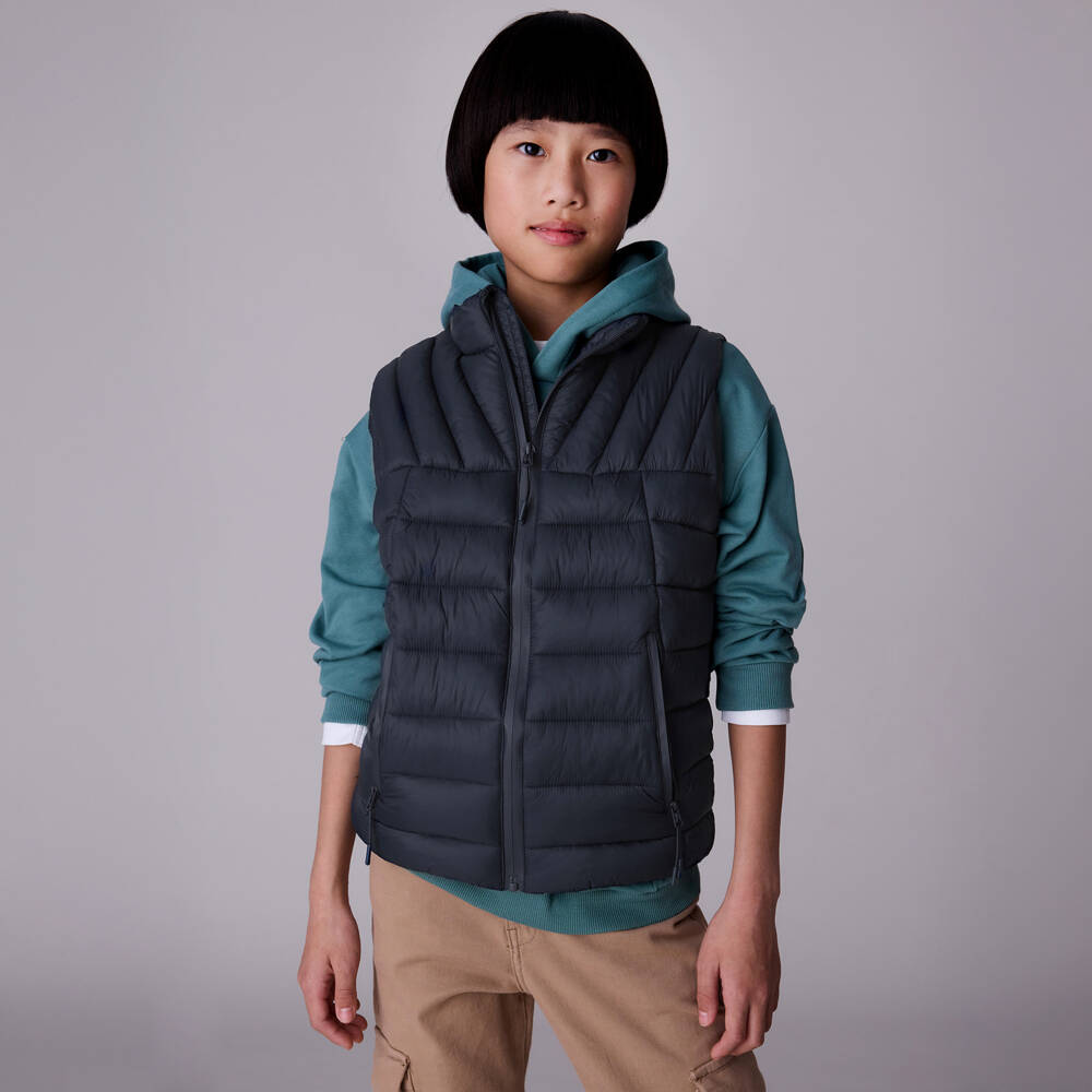 Mayoral Нукутаваке-Классический синий стеганый жилет для мальчиков | Childrensalon Outlet