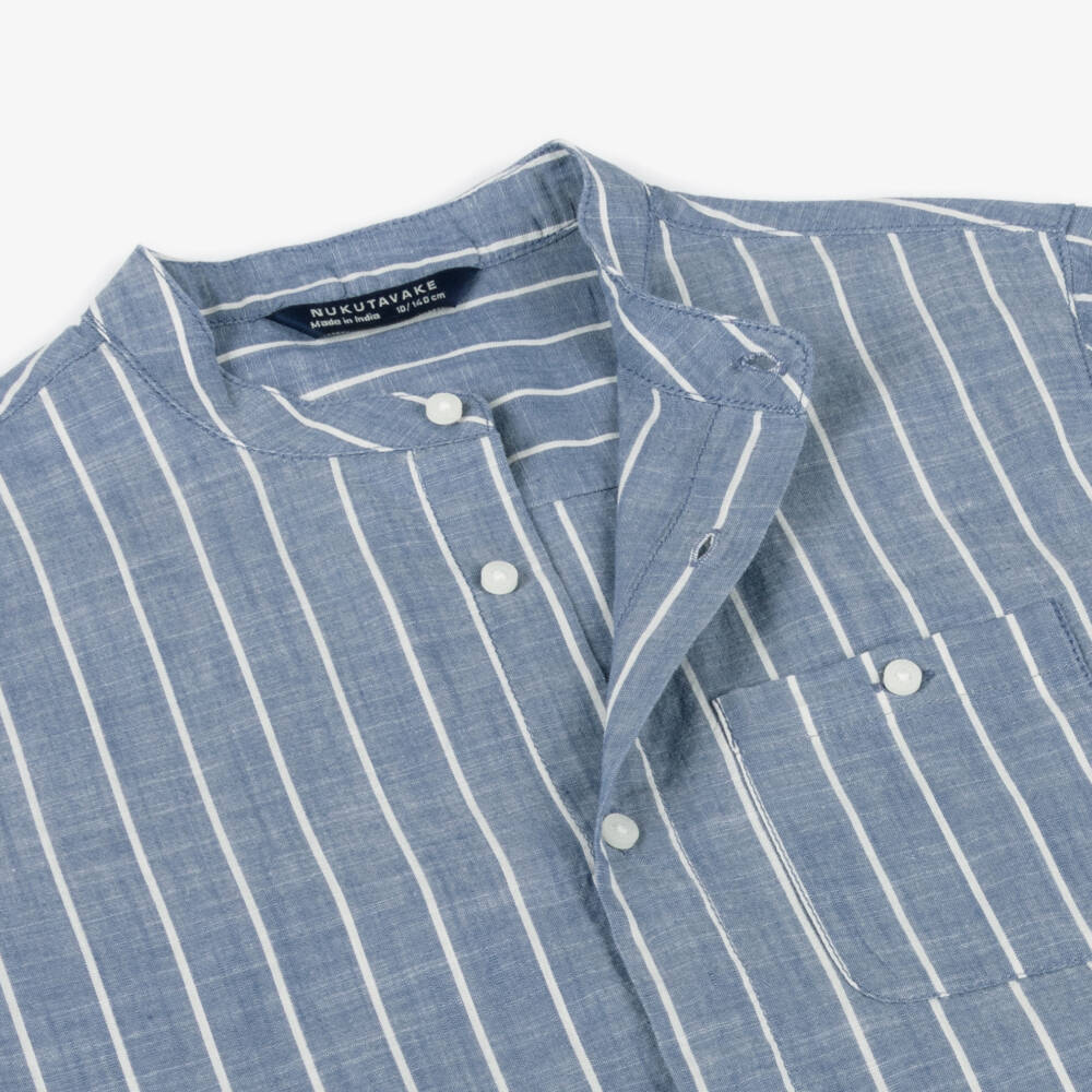 Mayoral Нукутаваке-Классический синий полосатый хлопковый топ для мальчиков | Childrensalon Outlet