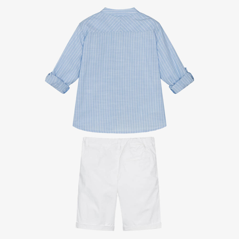 Mayoral-Классический синий полосатый комплект для мальчиков | Childrensalon Outlet