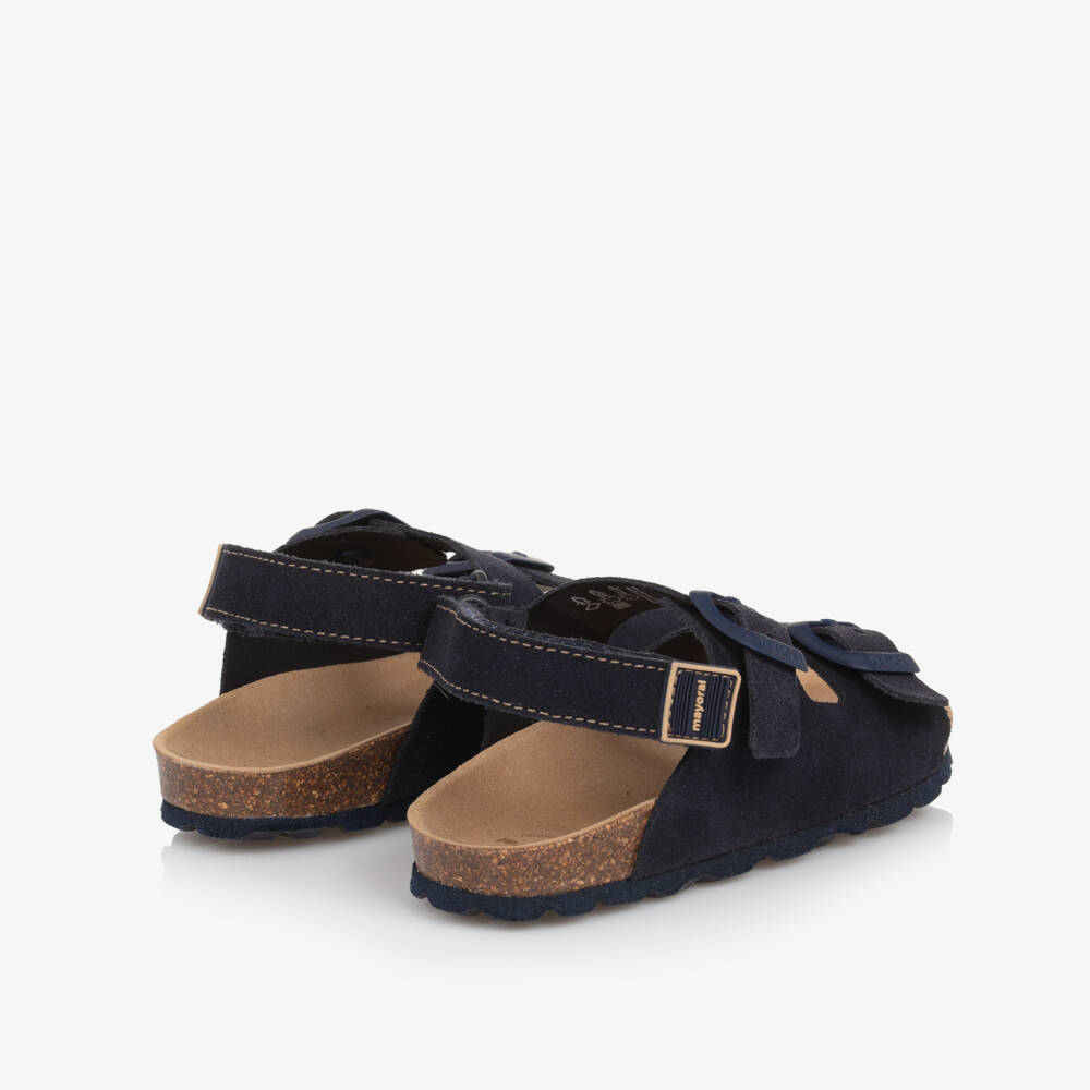 Mayoral-Boys Classic Blue Suede Sandals | Childrensalon Outlet