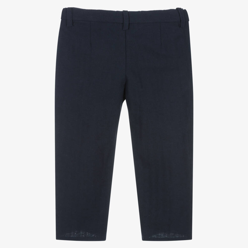 Mayoral-Boys Classic Blue Tailored Pants | Childrensalon Outlet
