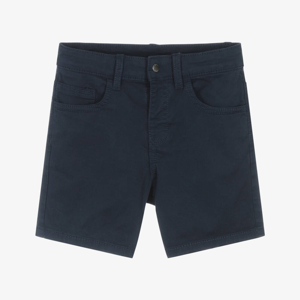 Mayoral-Boys Classic Blue Twill Shorts | Childrensalon Outlet