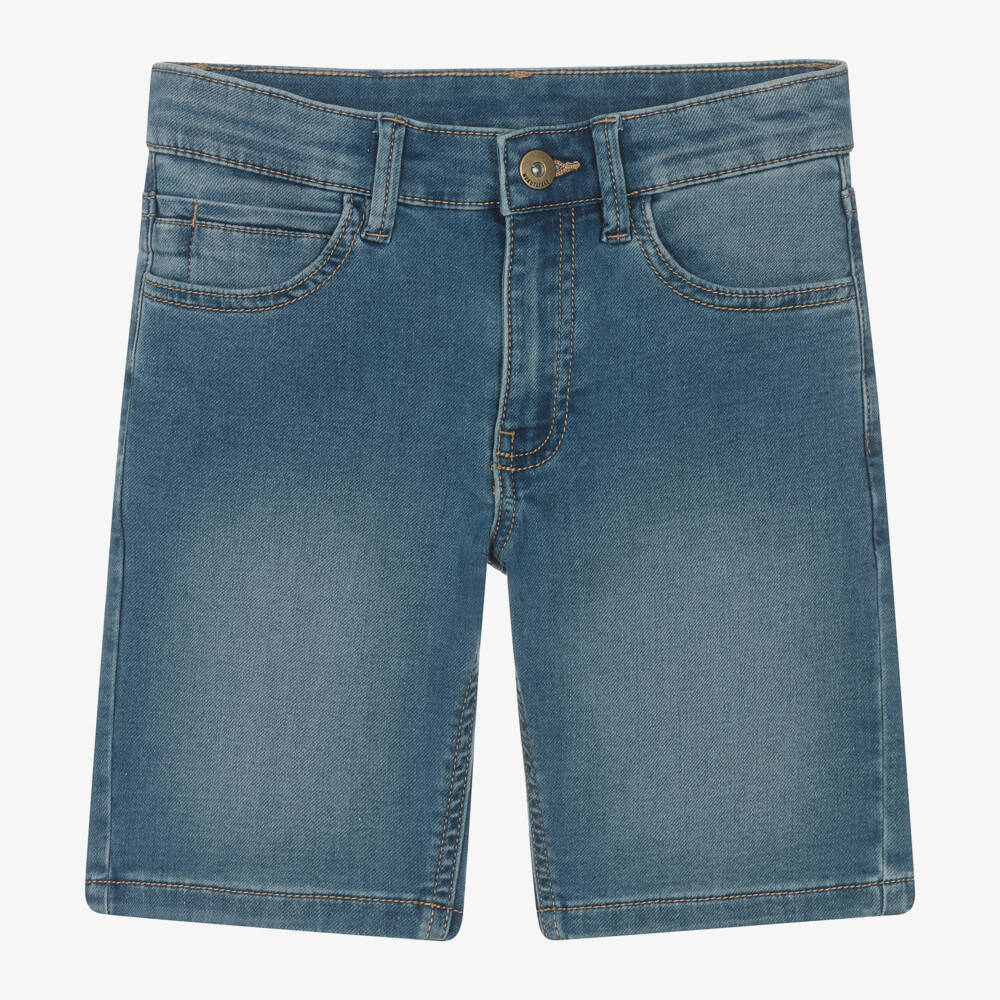 Mayoral Nukutavake-Boys Classic Indigo Denim Shorts | Childrensalon Outlet