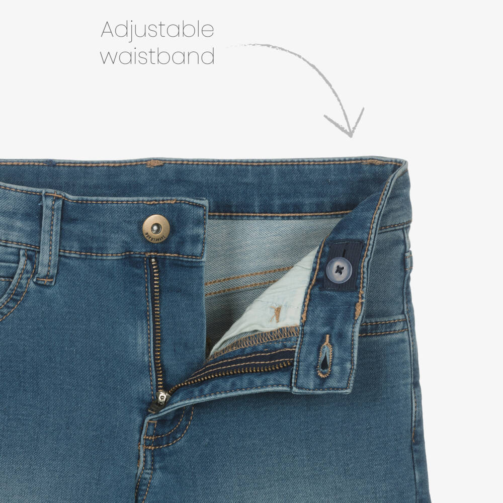 Mayoral Nukutavake-Boys Classic Indigo Denim Shorts | Childrensalon Outlet