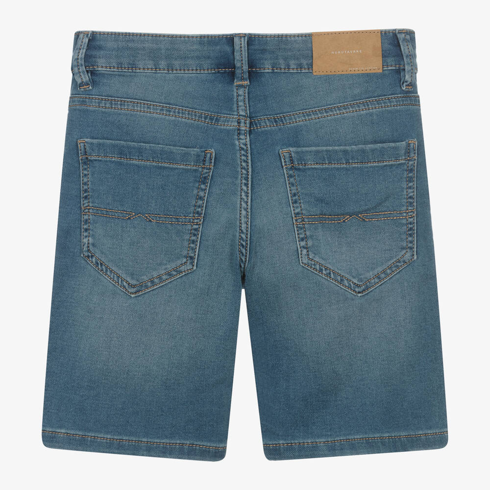 Mayoral Nukutavake-Boys Classic Indigo Denim Shorts | Childrensalon Outlet