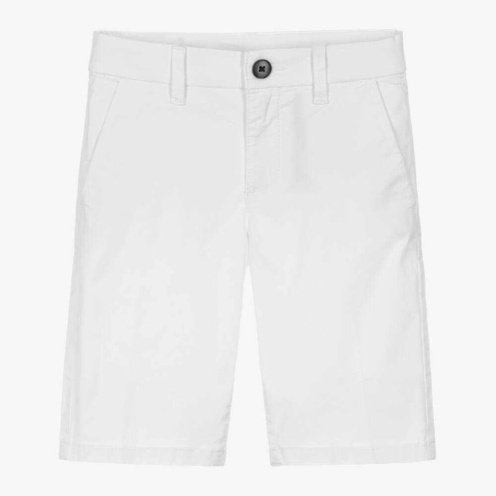 Mayoral Nukutavake-Boys Classic Ivory Chino Shorts | Childrensalon Outlet
