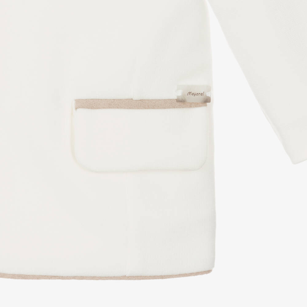 Mayoral Newborn-Boys Classic Ivory Cotton Ensemble | Childrensalon Outlet