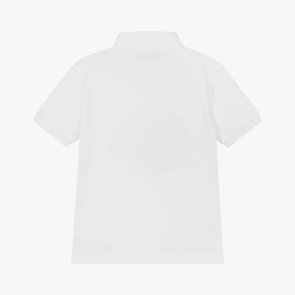 Mayoral Nukutavake-Boys Classic Ivory Piqué Polo Top | Childrensalon Outlet