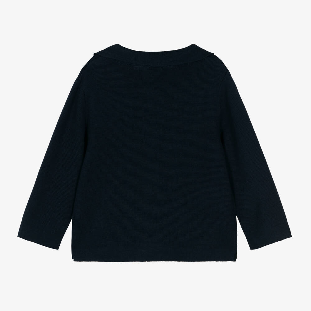 Mayoral-Boys Classic Navy Knit Sweater | Childrensalon Outlet