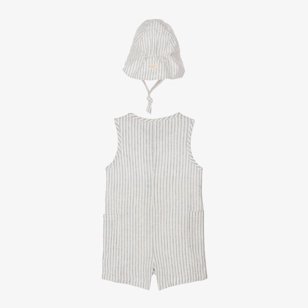 Mayoral-Boys Classic Striped Dungaree Outfit | Childrensalon Outlet