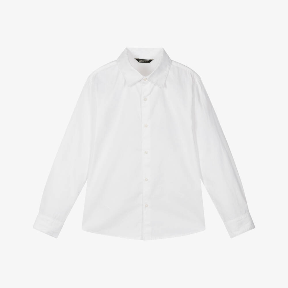 Mayoral Nukutavake-Boys Classic White Cotton Top | Childrensalon Outlet